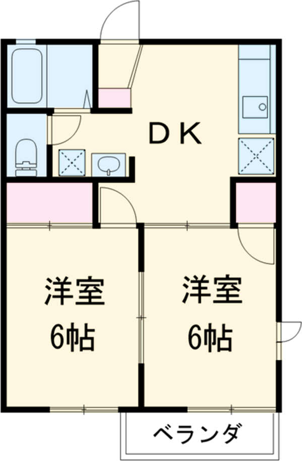 ベルジュールBの間取り