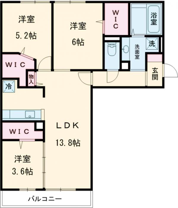 D-room大濠の間取り