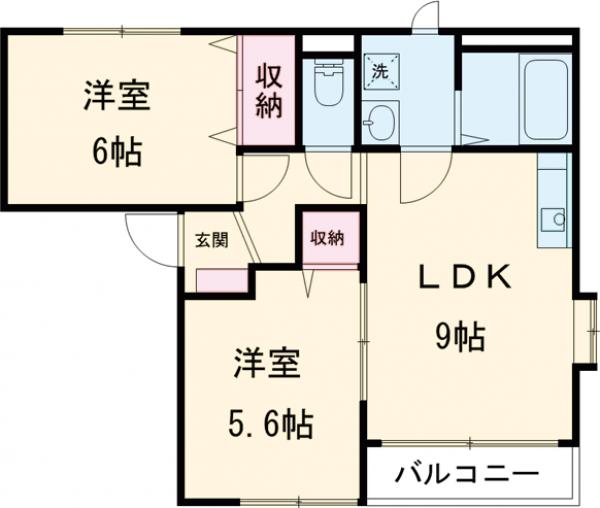 グランドール連取Bの間取り