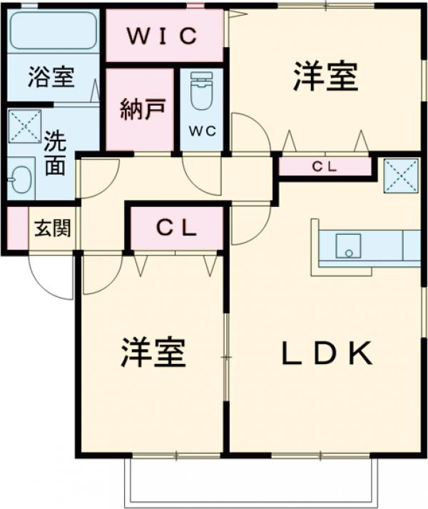 ブランクルールDの間取り