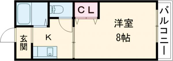 サンパレス山崎の間取り