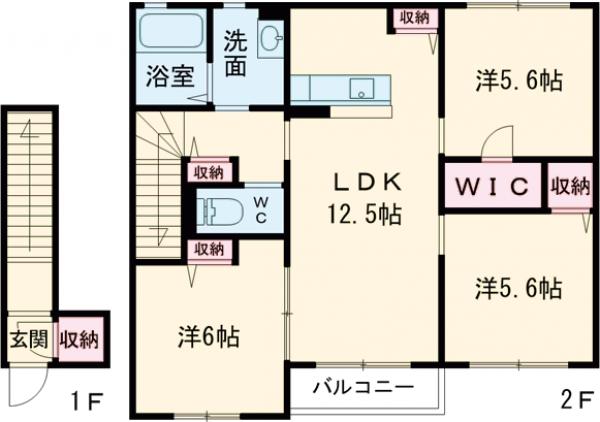 メゾン・プラターヌⅡの間取り