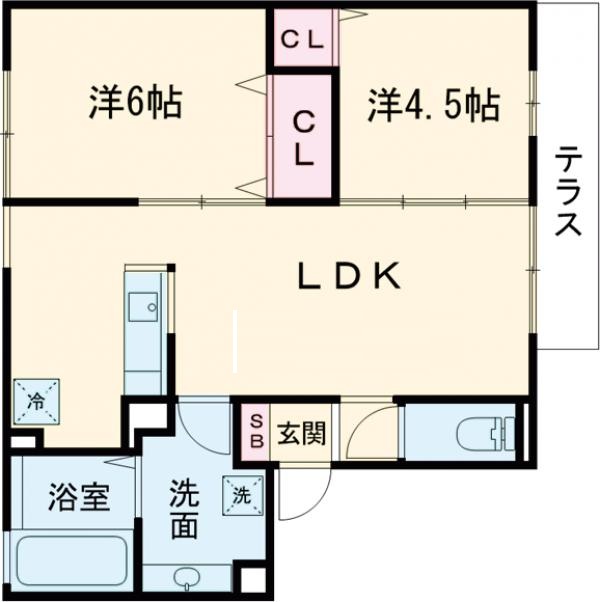 ＦＬＡＩＲ桑田の間取り