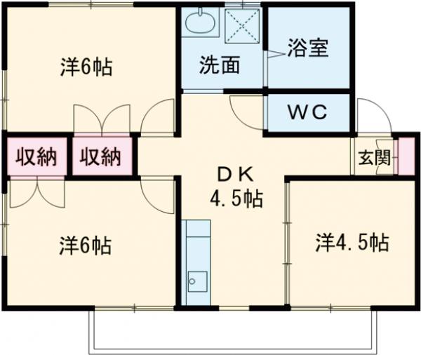 コーポ21Cの間取り