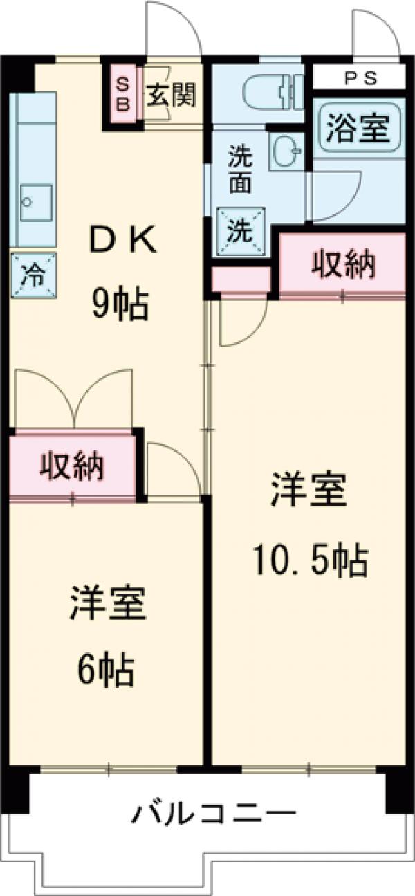 日香苑Ⅰの間取り