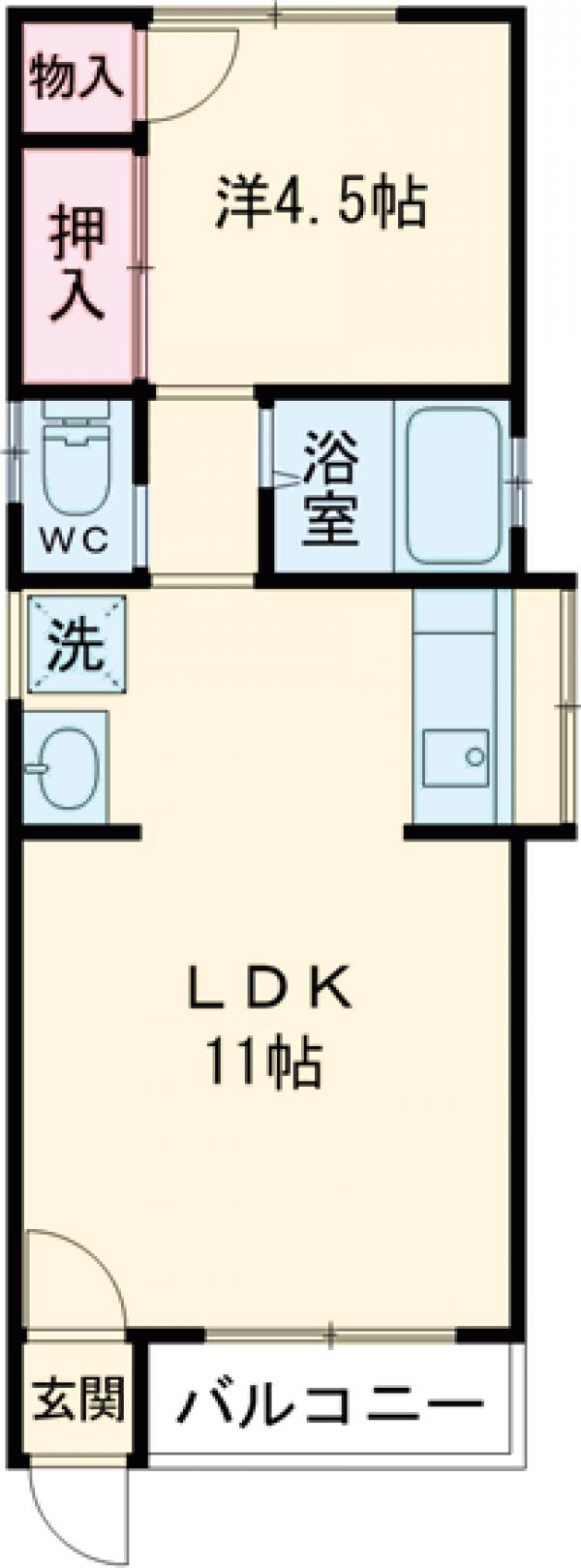 OKハイツ宮子の間取り