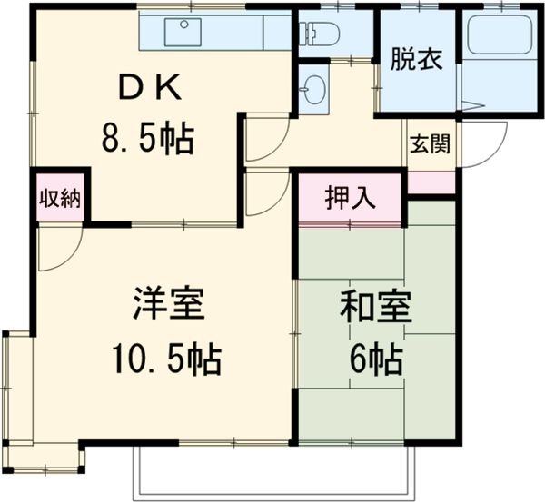 木村ハイツBの間取り