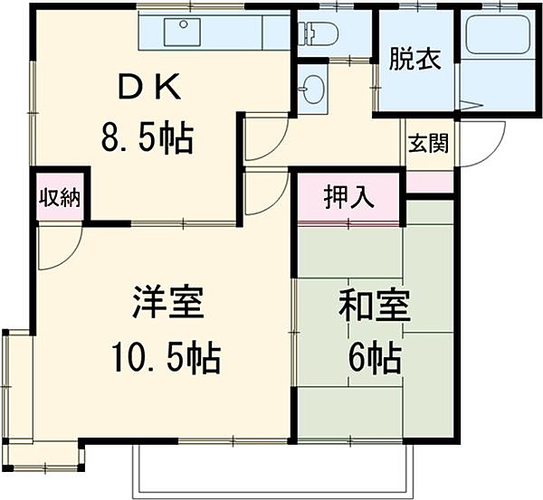 木村ハイツBの間取り