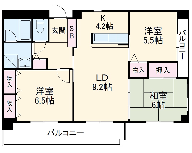 パルコートの間取り