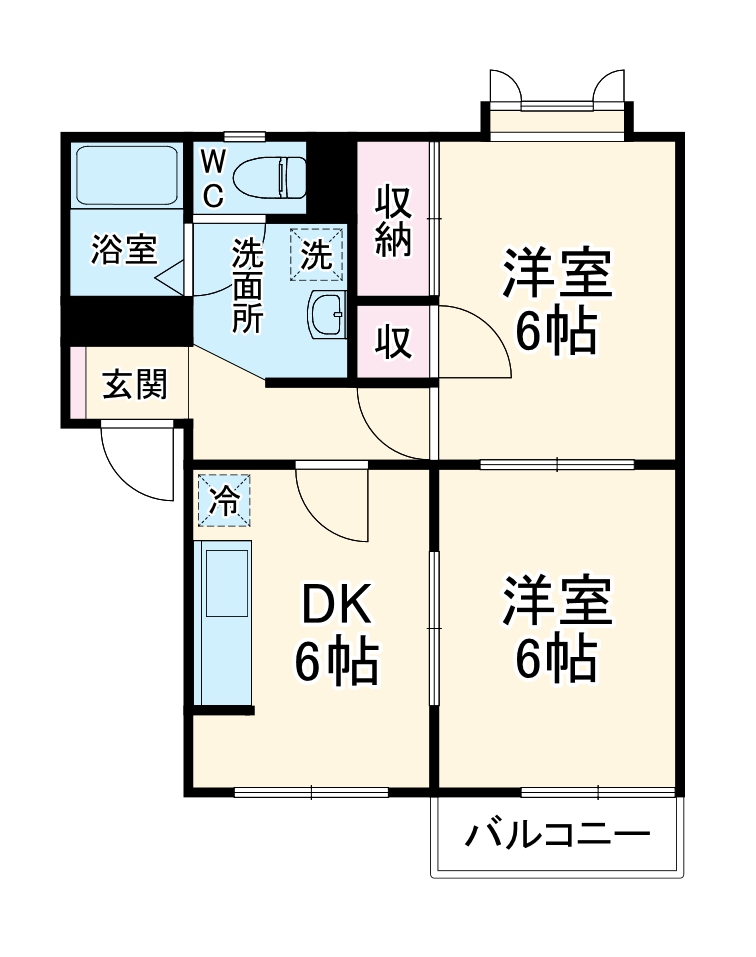 ラフォーレ1番館の間取り