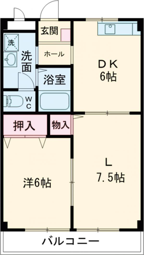 ASJ東小保方ハイツBの間取り