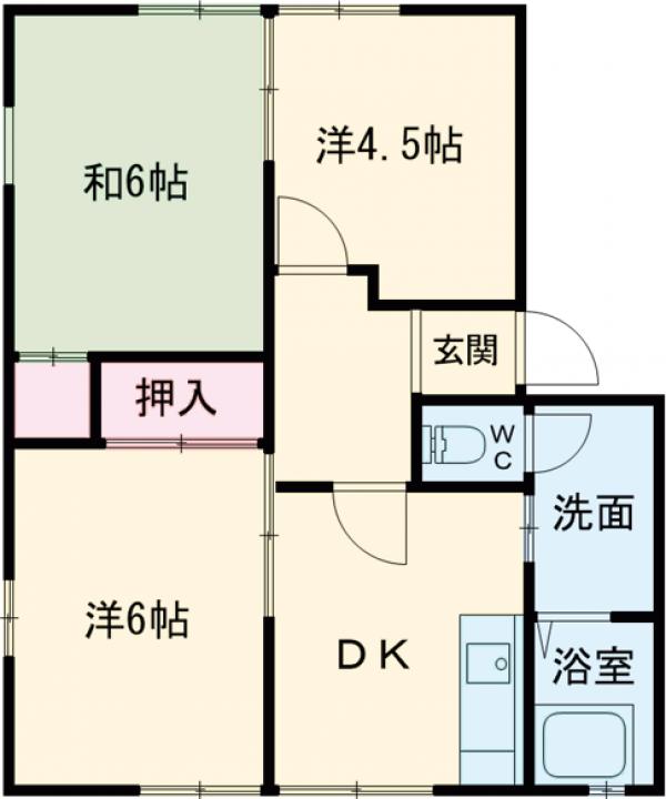 メゾンソレーユBの間取り