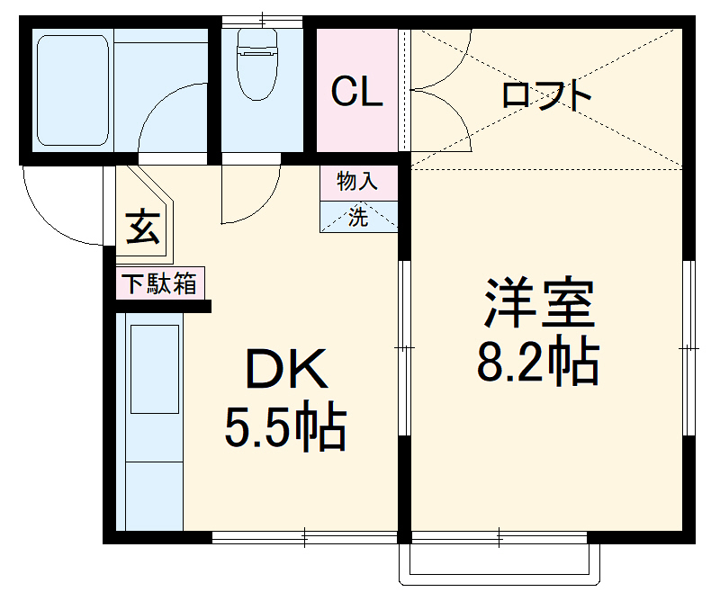 ハナワレジデンスの間取り