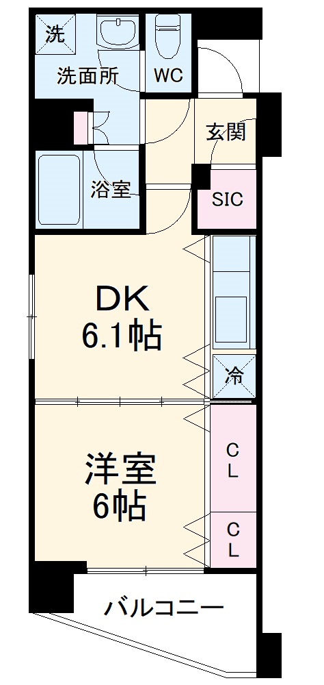 アルファスイート浦和本太フレストの間取り
