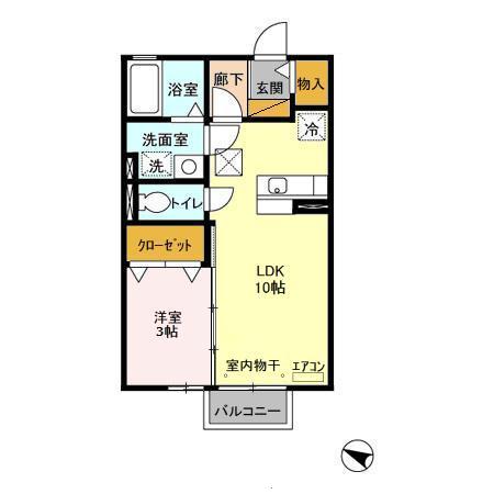 アネックスMITO Ⅲの間取り