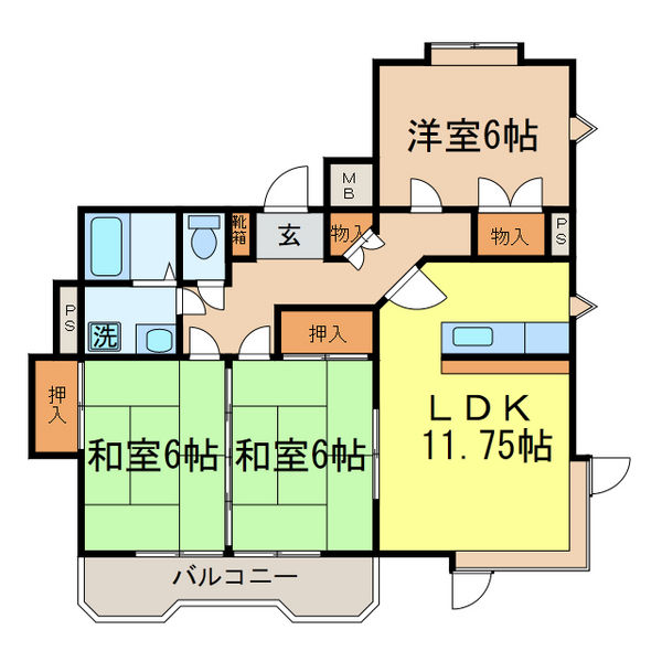 STハイツミユキの間取り
