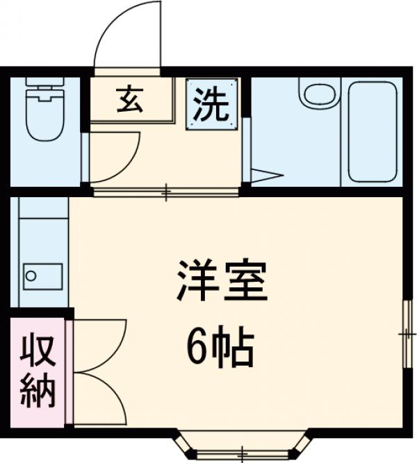 コーポ市瀬NO2の間取り