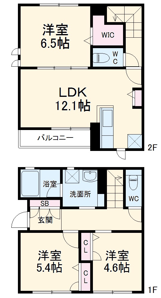 アライヴ辻の間取り