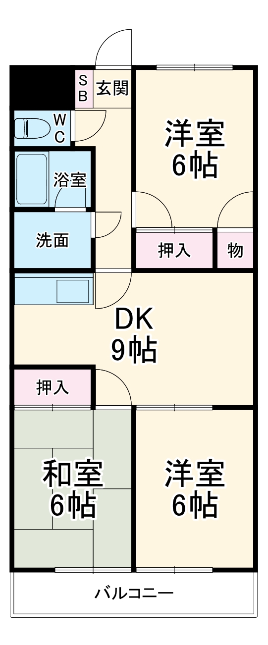 AMOUR MIWAの間取り