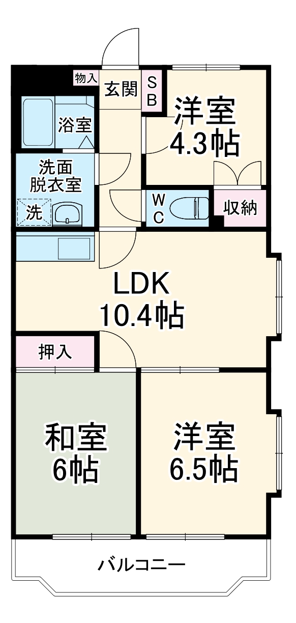 ユーミーマンション加藤Cの間取り