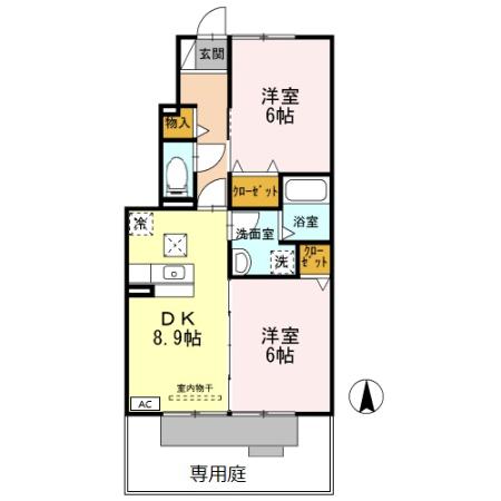 グランディールⅠの間取り