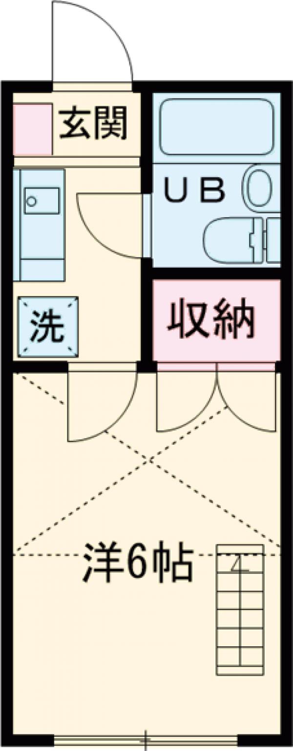 染東ハイツⅡの間取り