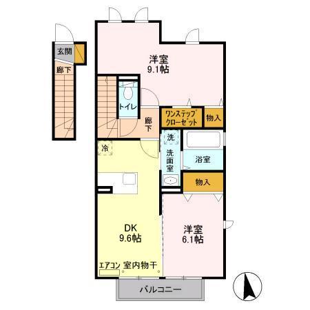 ファセリア Bの間取り