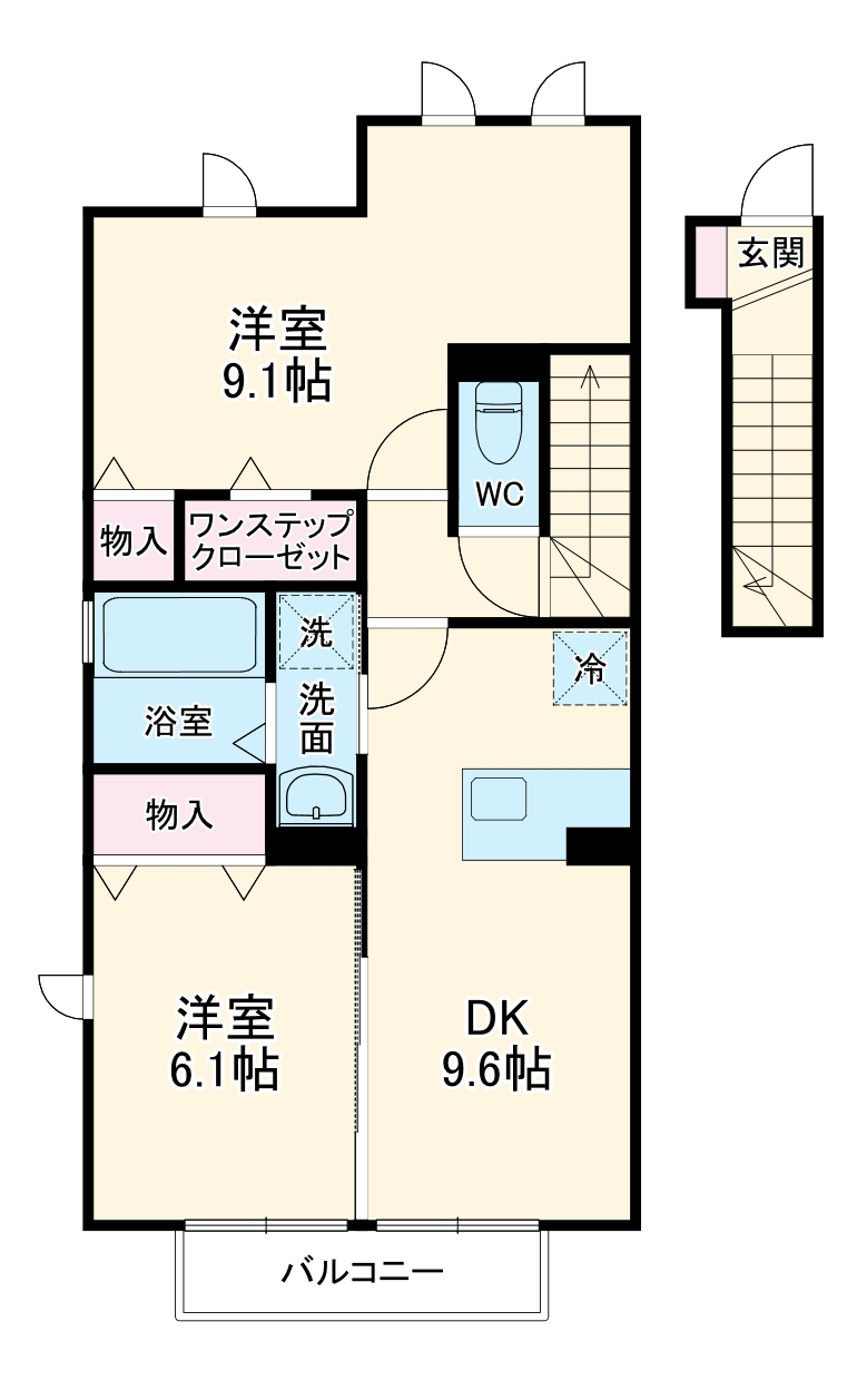 ファセリア Bの間取り