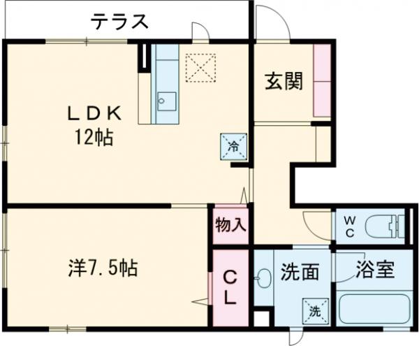 ヴィラ多摩の間取り