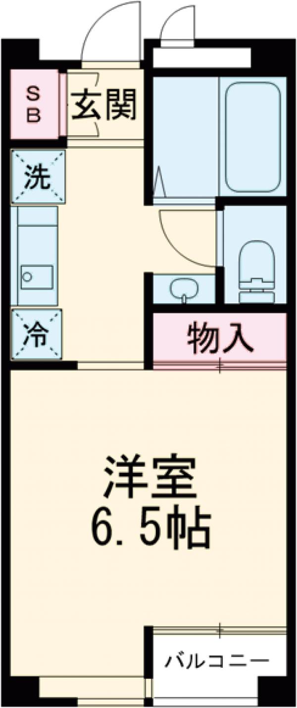 清水が丘の完工年月(1997年3月)築の賃貸マンションの間取り