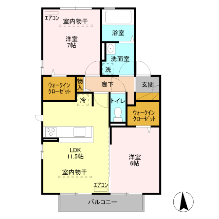 ＦＬＯＲ　Ⅱの間取り