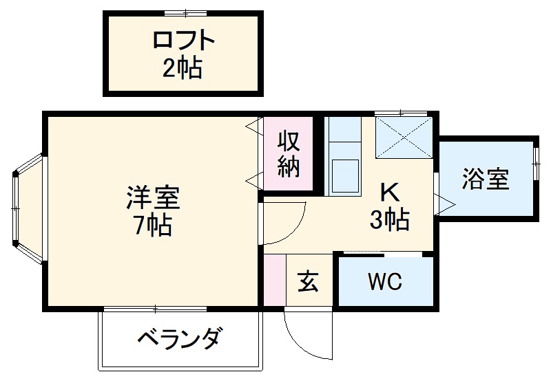 YKハイツの間取り