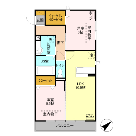 ラ・メゾンMMD Ⅲの間取り