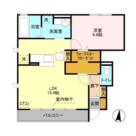 スカイブルー Hの間取り