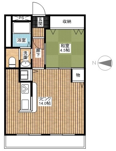 ハイツ穂積の間取り