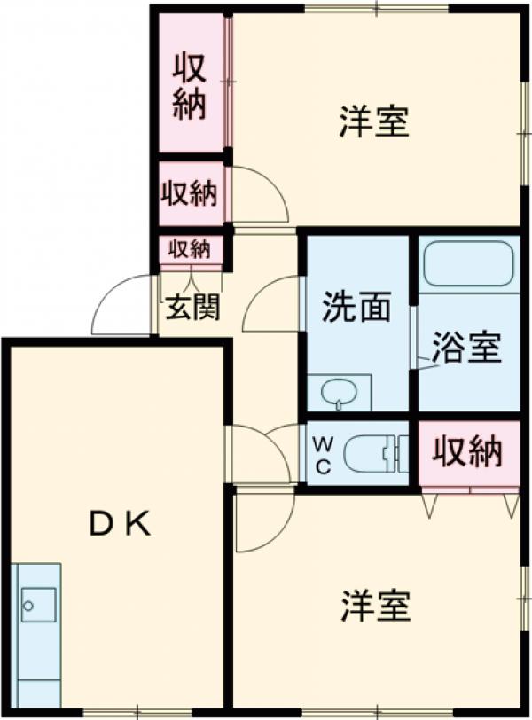 ポレール加藤 Bの間取り