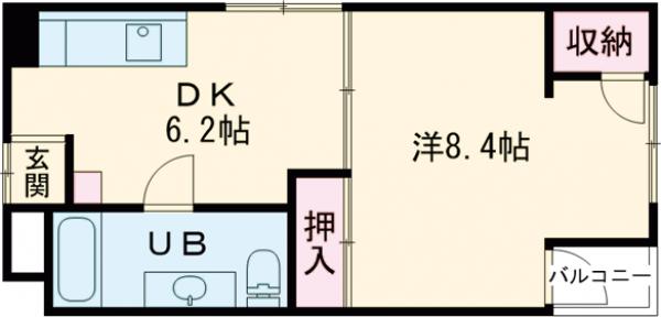 フドウ赤坂の間取り