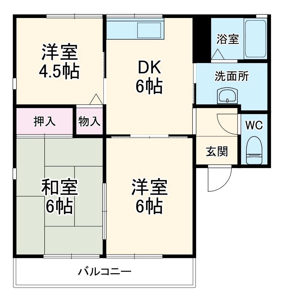 フレグランスCの間取り