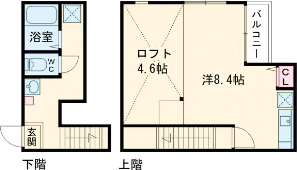 レジアス唐人町の間取り