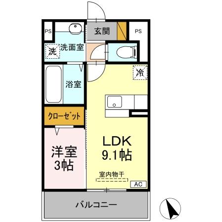 サクラテラス自由ヶ丘の間取り