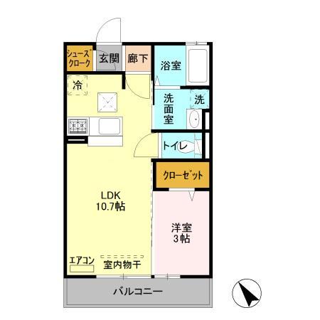 シンシア千波 Cの間取り