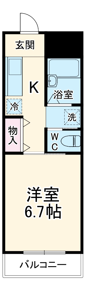 アーバンハイツ藤の間取り