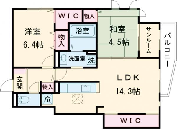 プレジールの間取り