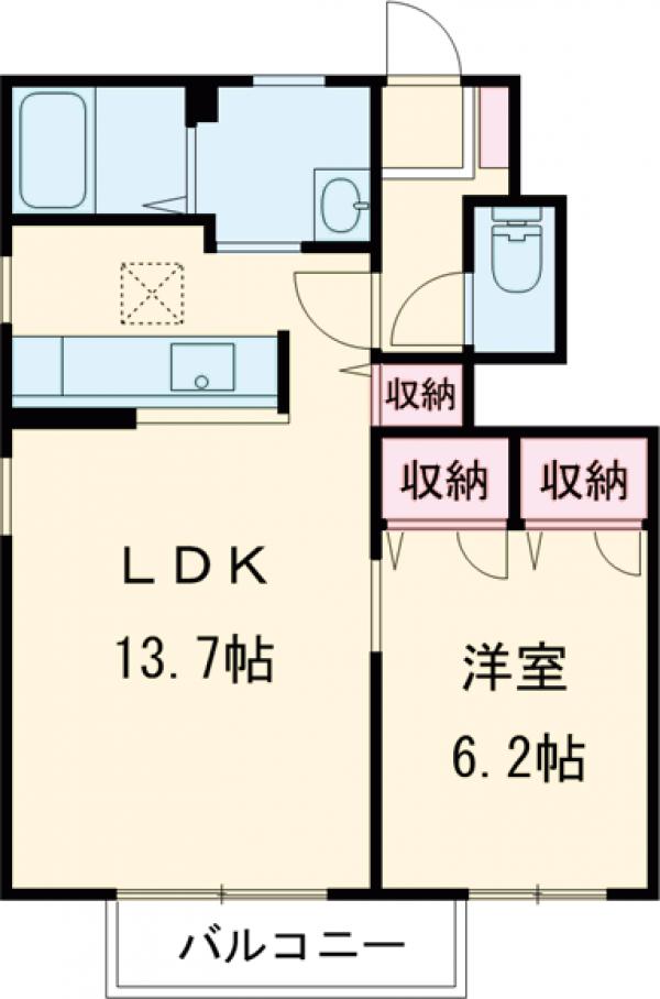 カーサ・アトリオ Dの間取り