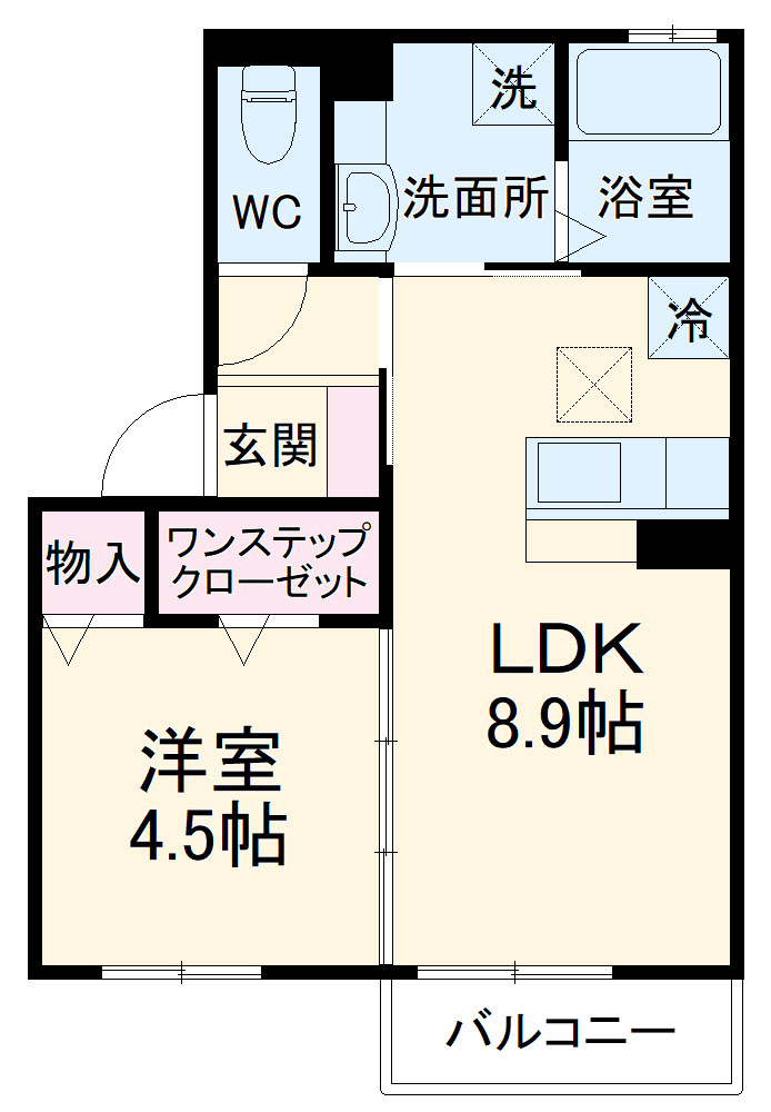 シャルム総持寺の間取り