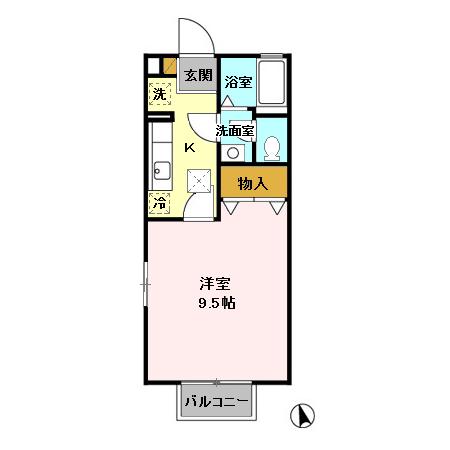 ブライトハイツ Ⅱの間取り