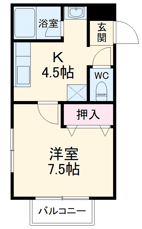アトムハイツの間取り