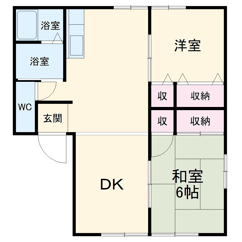 ラ・ベルドールBの間取り