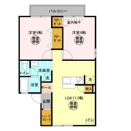 Fountain Ⅱの間取り