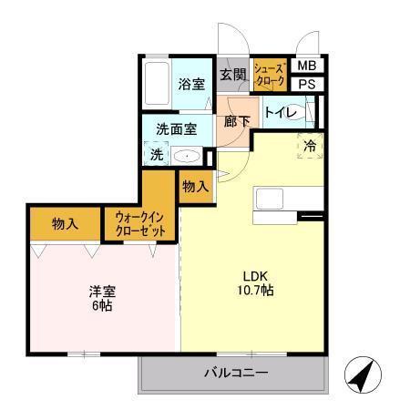 パークドプランタン Aの間取り